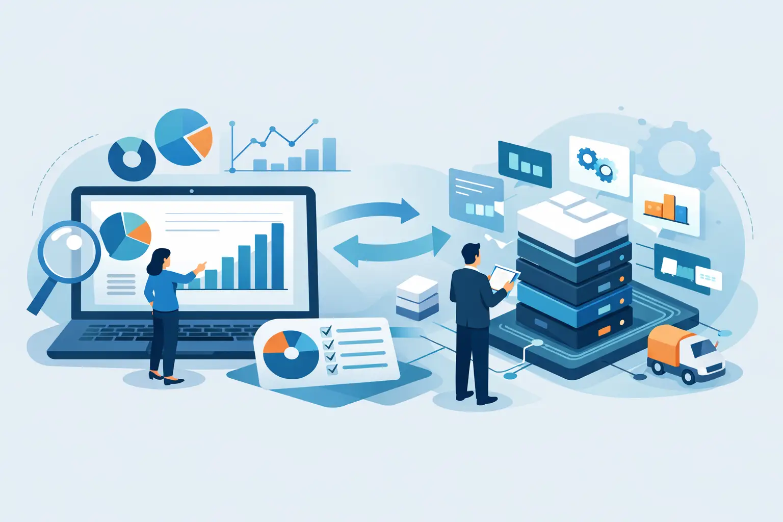 BI integrado ao ERP: mais controle e decisão