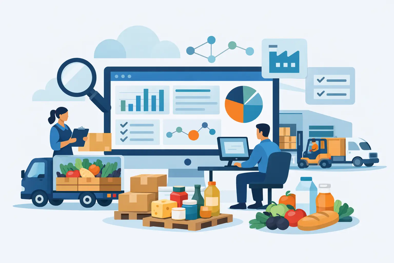 ERP para distribuidor de alimentos na prática