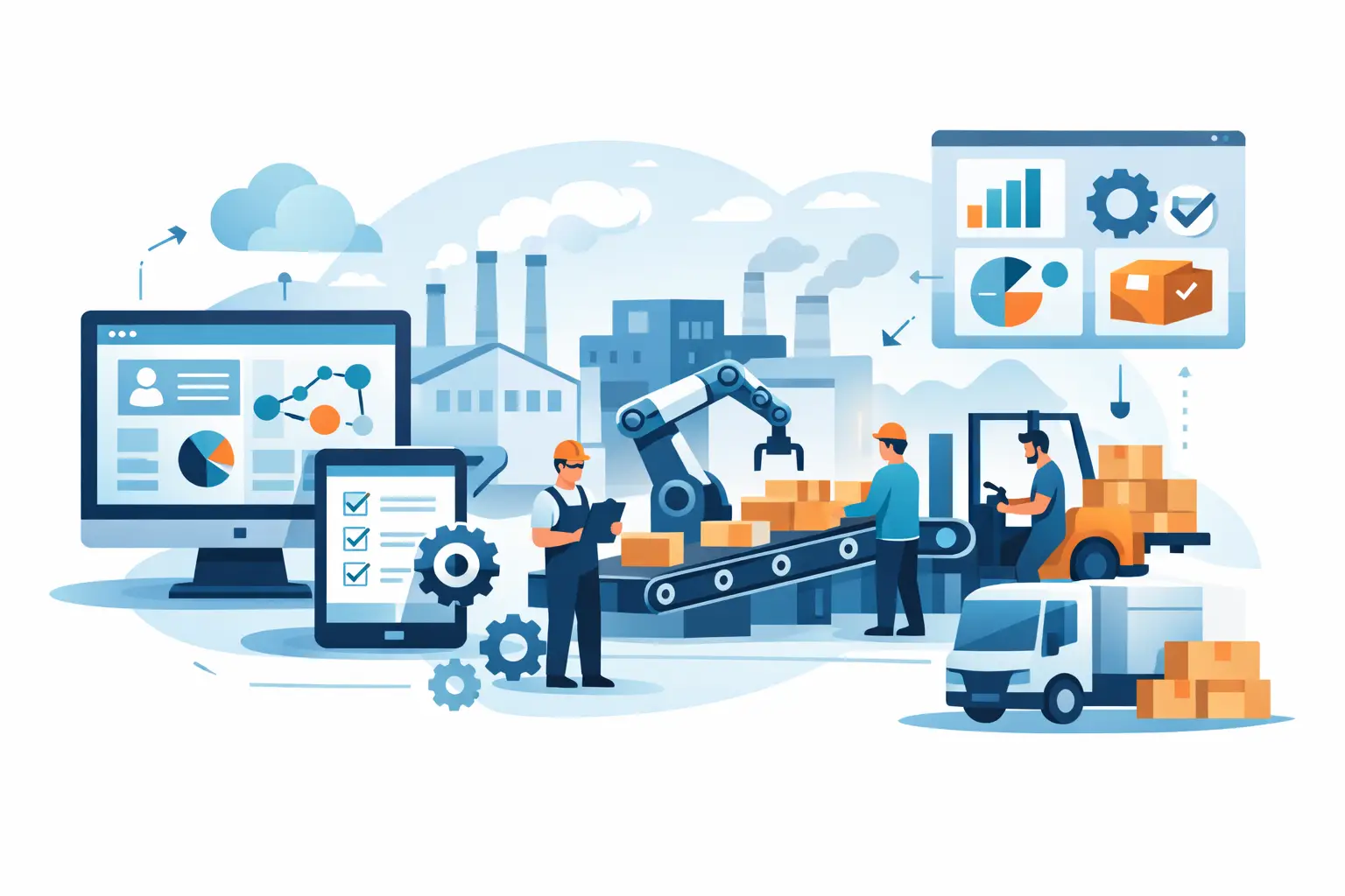 ERP para indústria com produção na prática