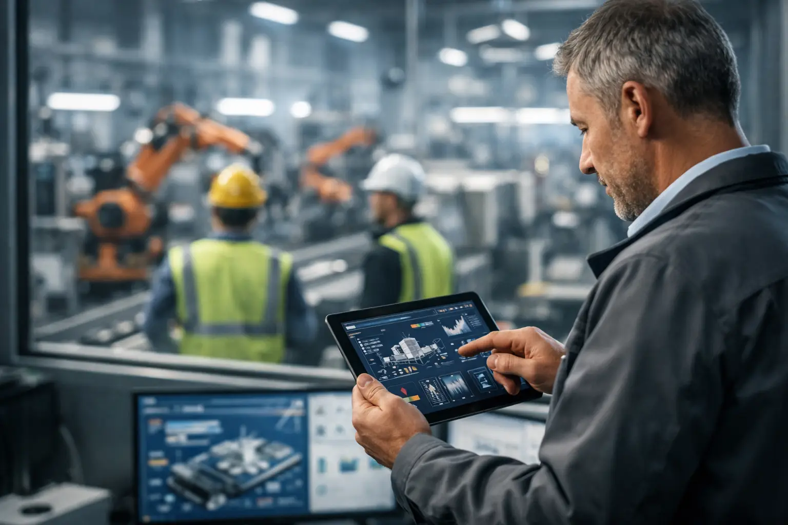 ERP industrial: controle real da operação